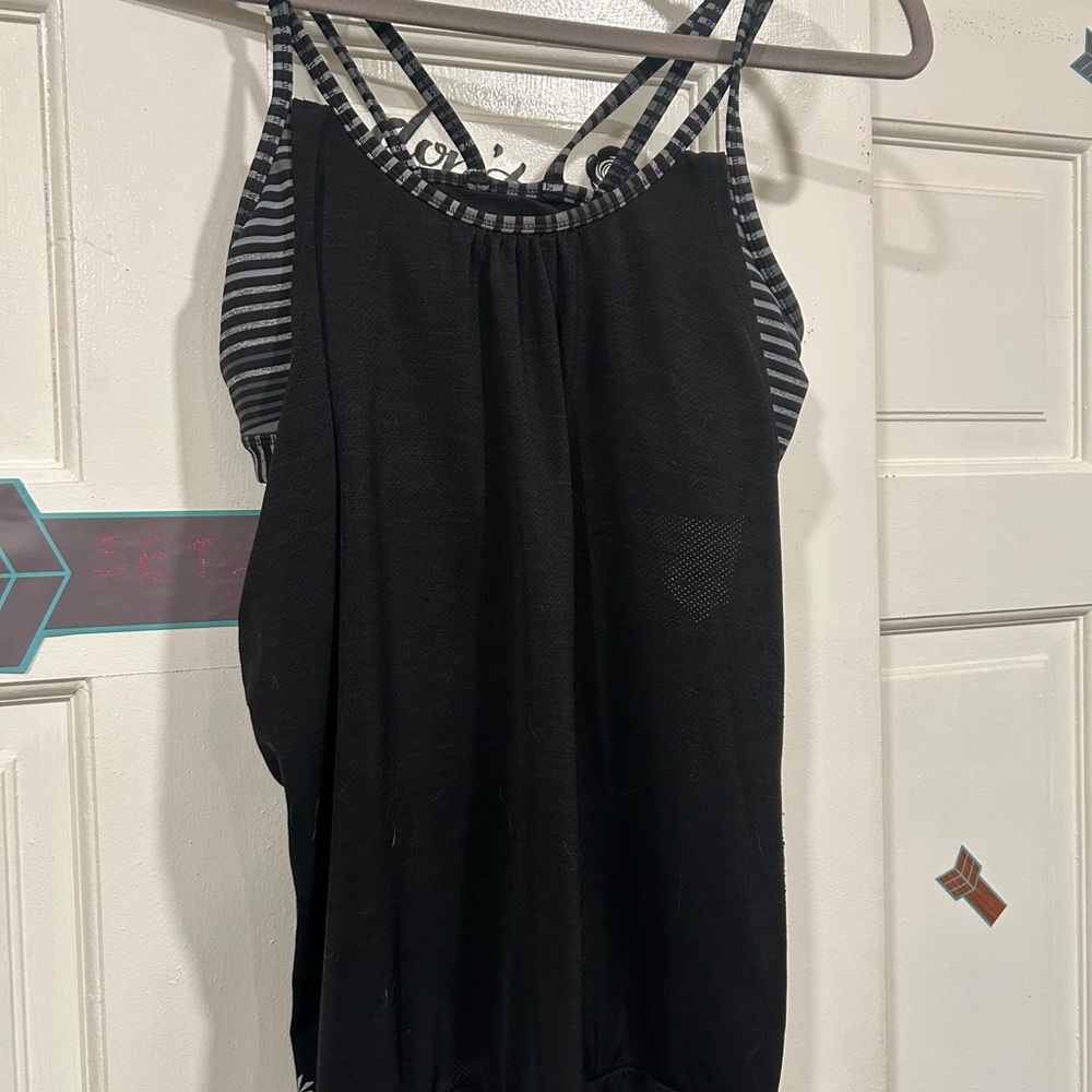 Athleta Black Relaxed Strappy Camisole Top